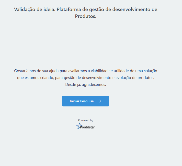 Pesquisa de coleta de feedback